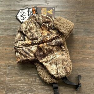 Realtree Edge Hot Shot Heat Factor 3,cold weather protect,sherpa lined earflap